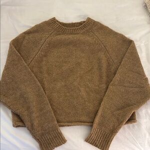 Garage Tan Knit Sweater Size M